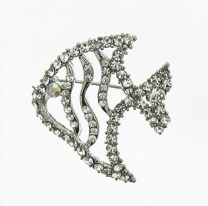 SWALLOWTAIL FISH BROOCH