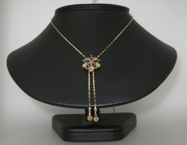 GOLD PLATED SLIDING NECKLACE