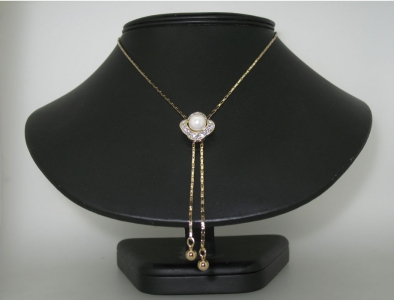 TWO/TONE PLATED SLIDING NECKLACE