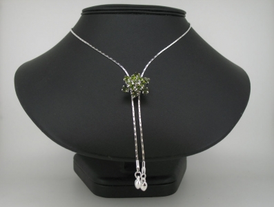 SILVER PLATED SLIDER NECKLACE