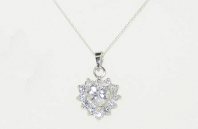 925 CZ PENDANT + CHAIN