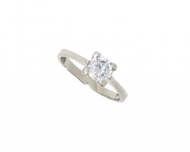 STERLING SILVER CZ RING.