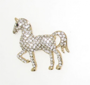 GOLD PLATED DRESSAGE HORSE