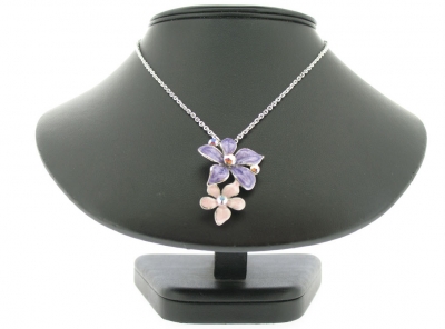 DOUBLE FLOWER NECKLACE