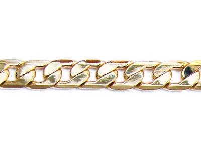 FLAT DIAMOND CUT CURB CHAIN