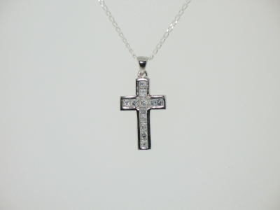 925 MODERN CROSS + CHAIN