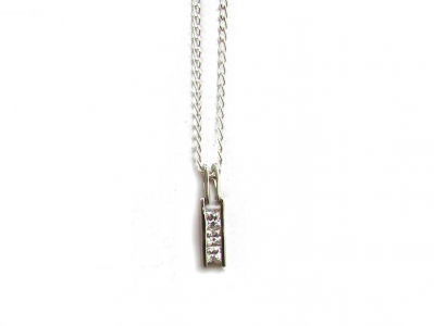 925 SMALL BAR PENDANT.