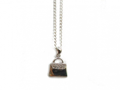 925 STERLING SILVER HANDBAG PENDANT.