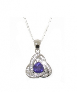 925 STERLING CZ PENDANT.
