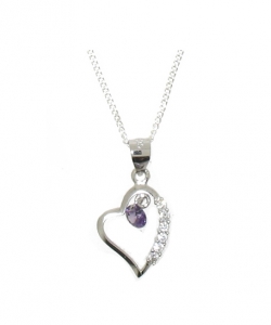 925 STERLING SILVER HEART PENDANT.