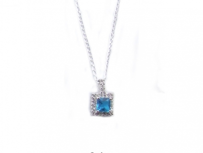 925 STERLING CZ PENDANT.