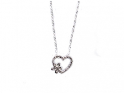 925 DAINTY HEART CZ PENDANT..