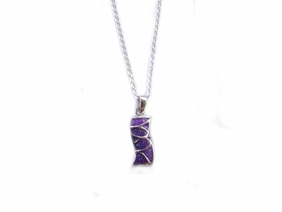 925 STERLING ENAMEL PENDANT.
