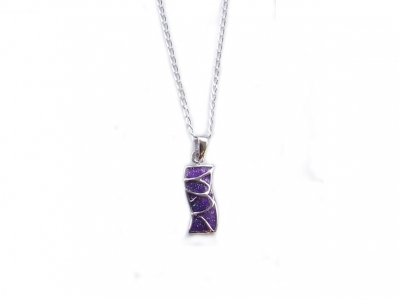 925 STERLING ENAMEL PENDANT.