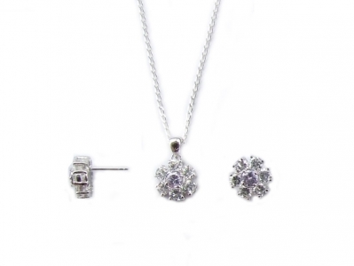925 STERLING DAISY STYLE SET.
