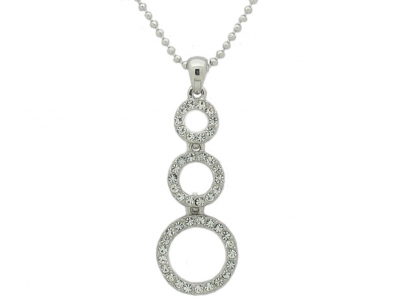 RHODIUM PLATED NECKLACE