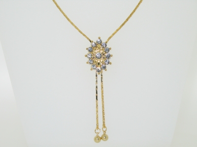 GOLD PLATED SLIDING NECKLACE