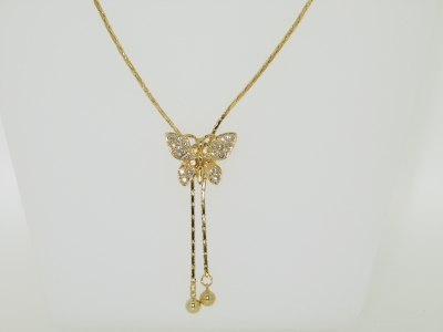 GOLD PLATED SLIDING NECKLACE