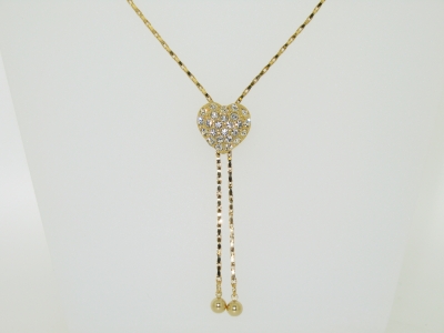 GOLD PLATED SLIDING NECKLACE