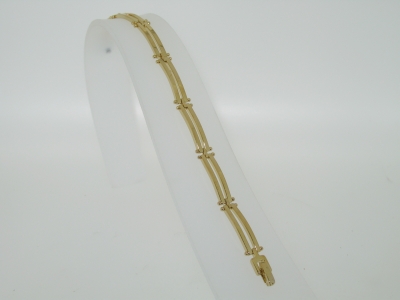 2 BAR POLISHED GATE BRACELET