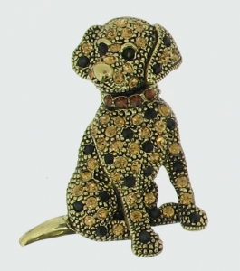 DOG BROOCH