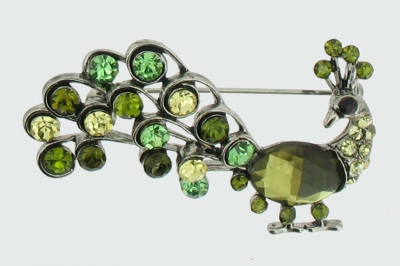 PEACOCK BROOCH