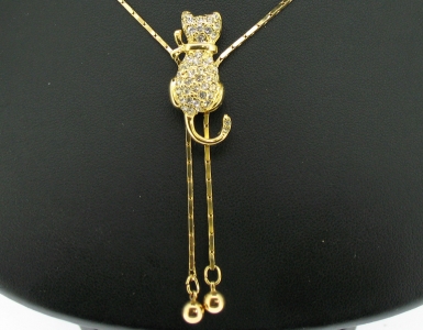 GOLD PLATED SLIDING NECKLACE